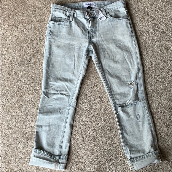 Current Elliot NWT light wash distressed denim